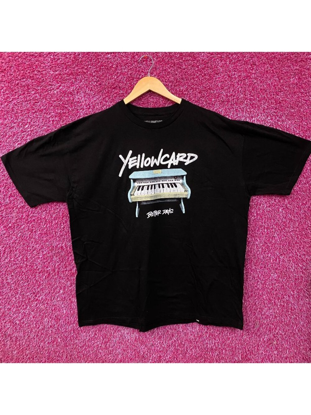 Yellowcard Better Days Piano Graphic Rock Band T-Shirt XXL
